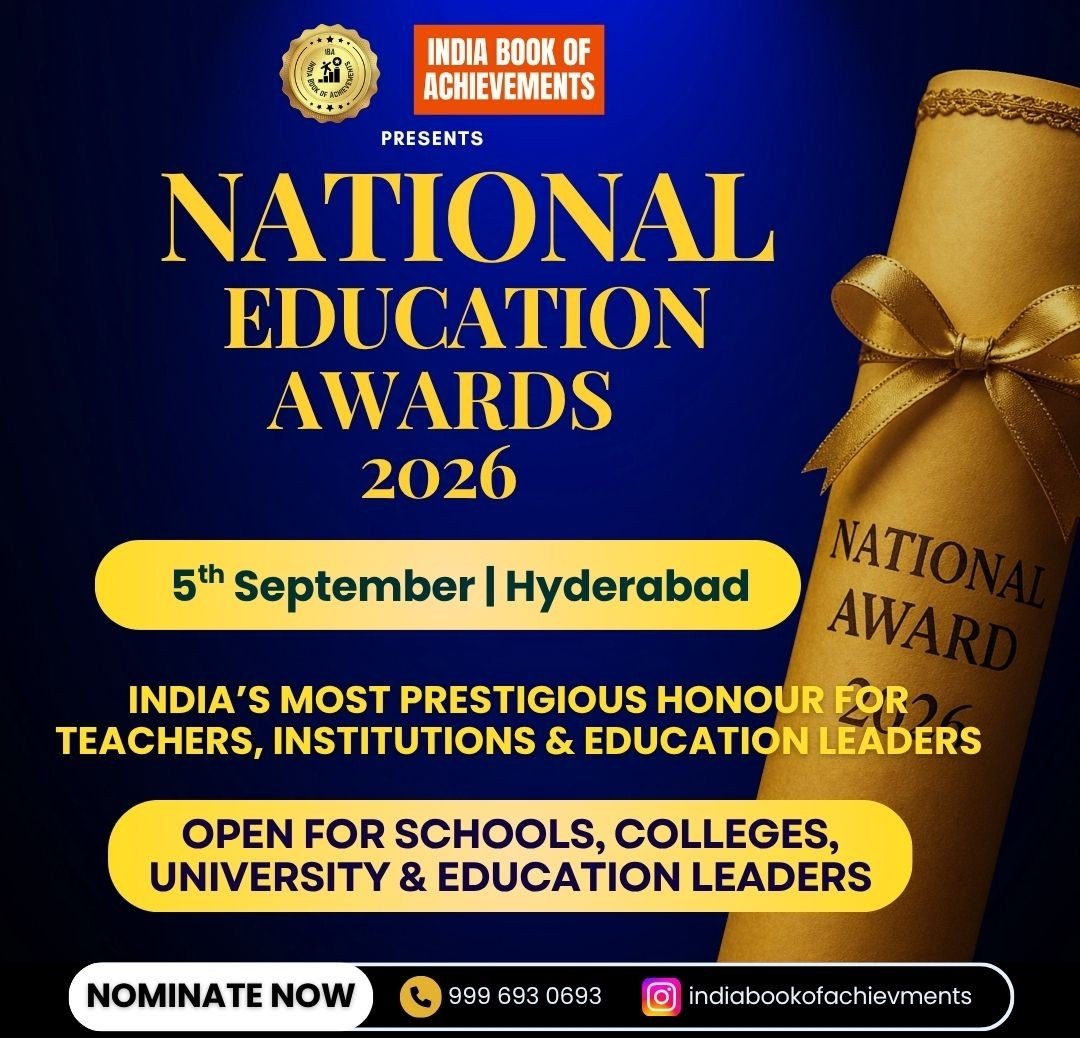 National Education Awards 2026 Hyderabad Edition poster